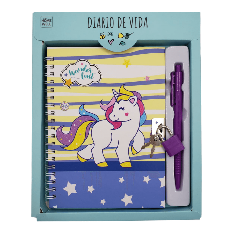 Diario de vida Turquesa 22x18cm 45 Hojas