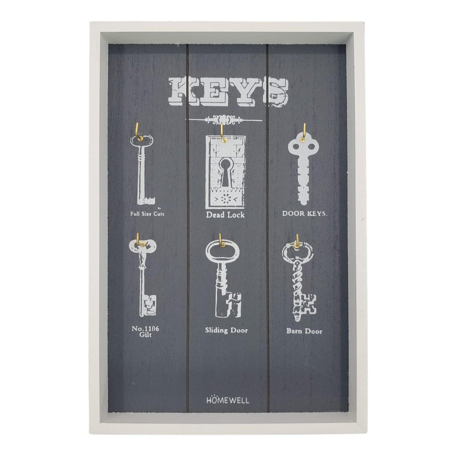 Porta Llaves MDF Negro 20*30cm