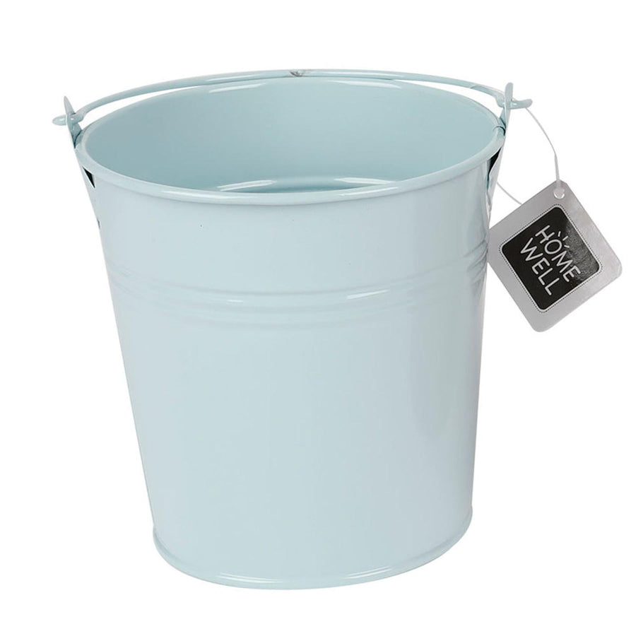Balde de Metal Celeste 10.5x10.5cm
