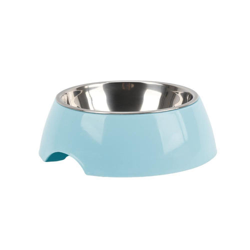 Plato Mascota Medium Azul