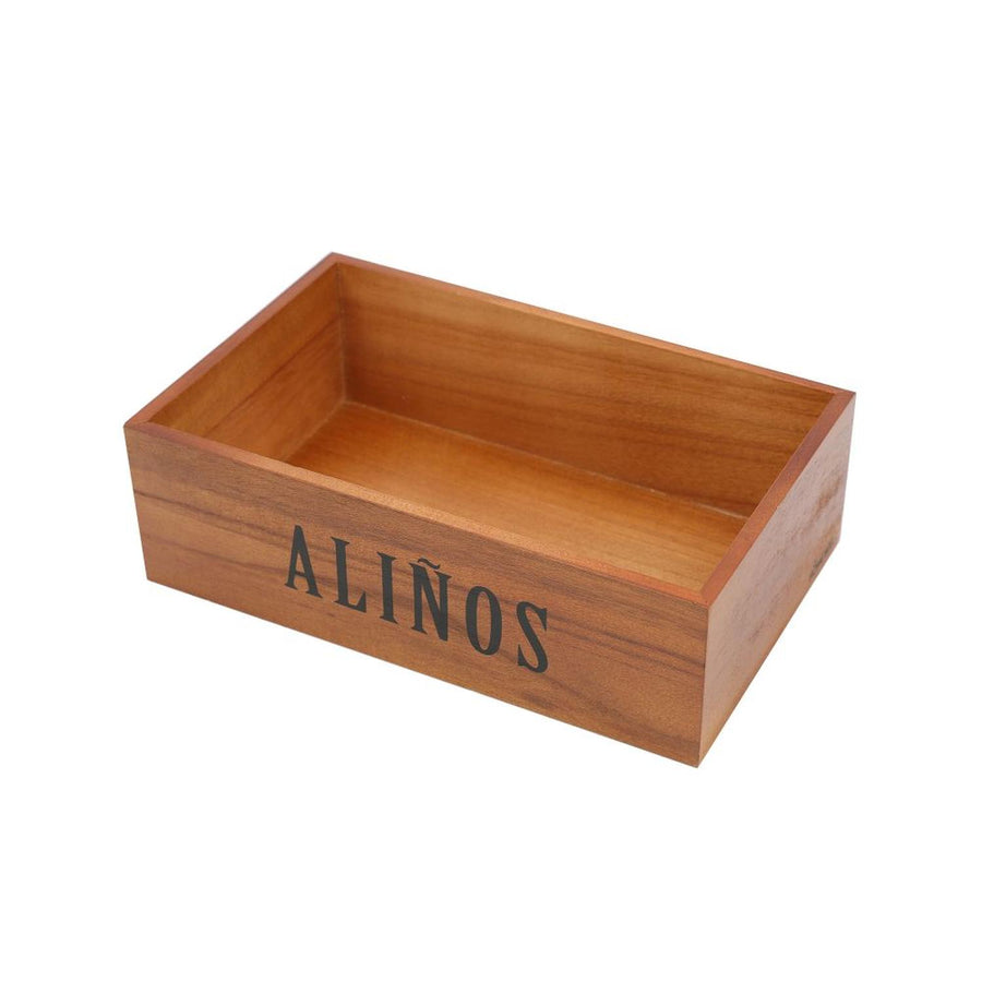 Caja de Madera para Condimentos 26.5x16.5x8.2cm