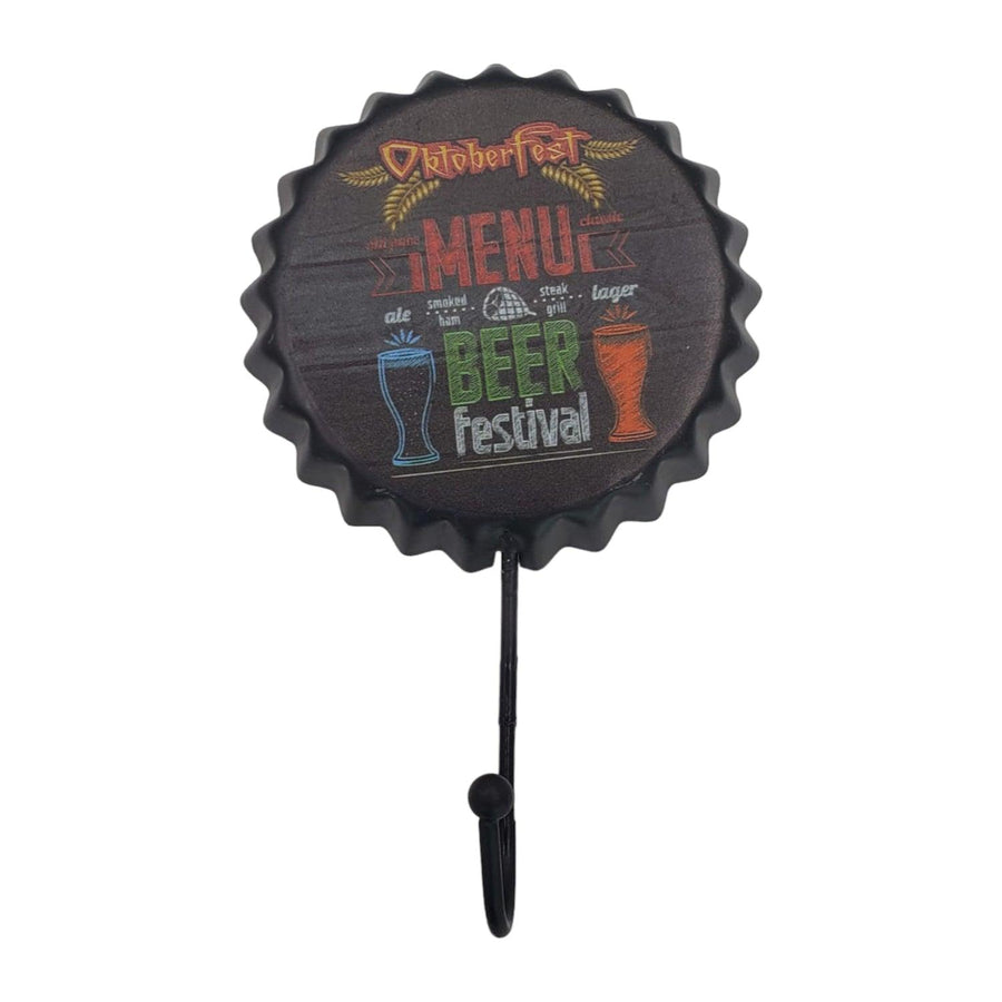 Perchero Chapa Botella Diseño Negro 18*11.5cm