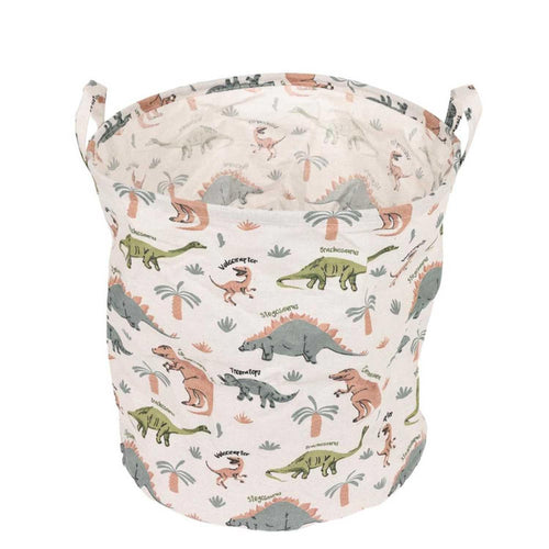 Canasto Ropa Dinosaurios Pastel