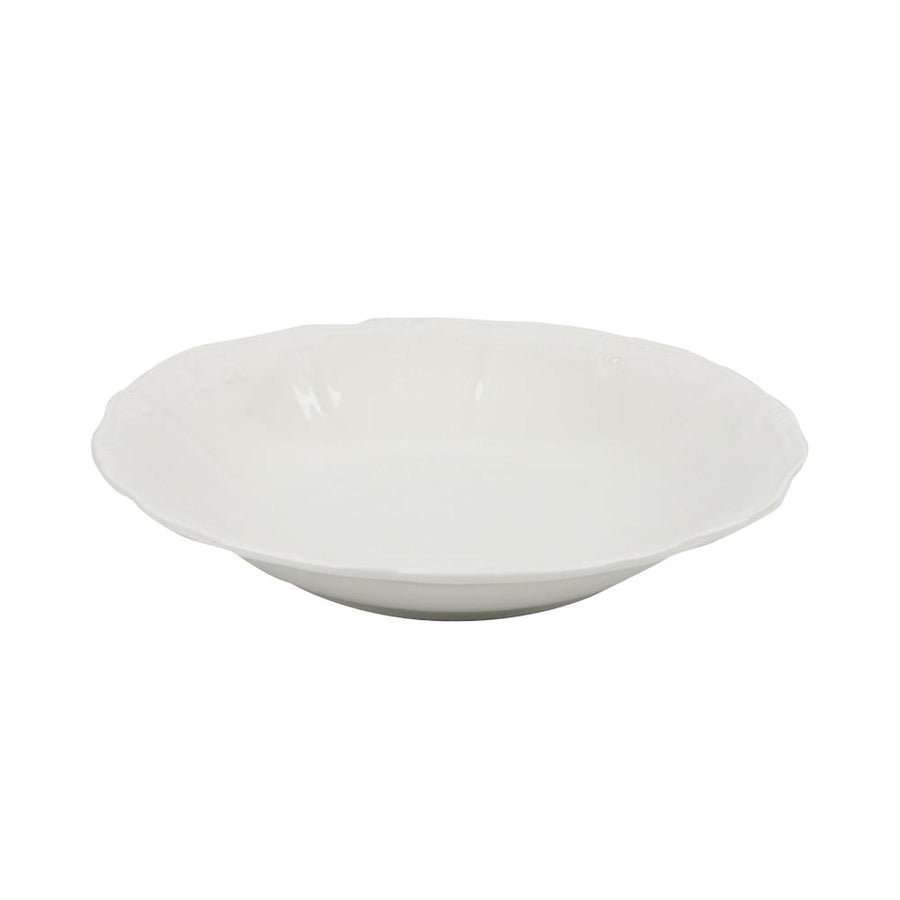 Bowl Redondo de Loza Blanco 22x4cm