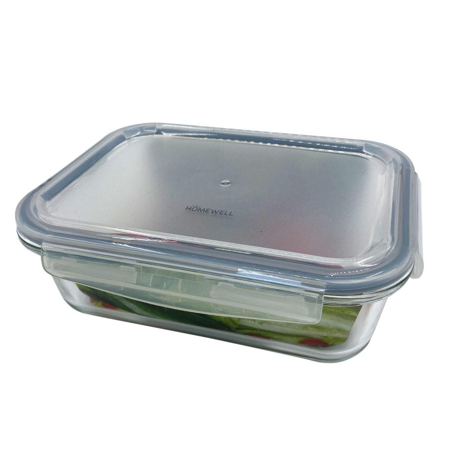 Contenedor Hermético Rectangular Vidrio 1040ml