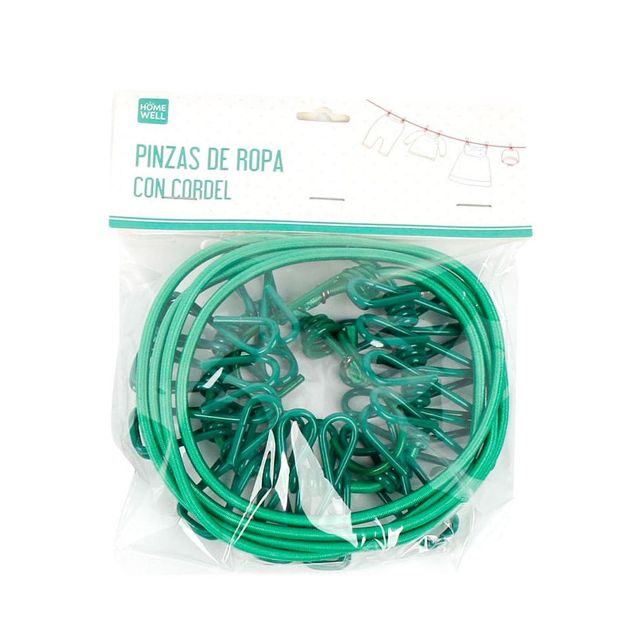 Pinza de Ropa con Cordel (12u)
