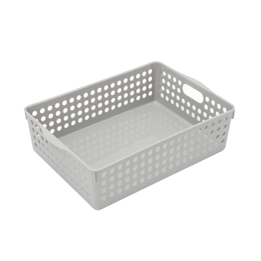 Caja Organizadora Plástica Gris 20x30x8cm