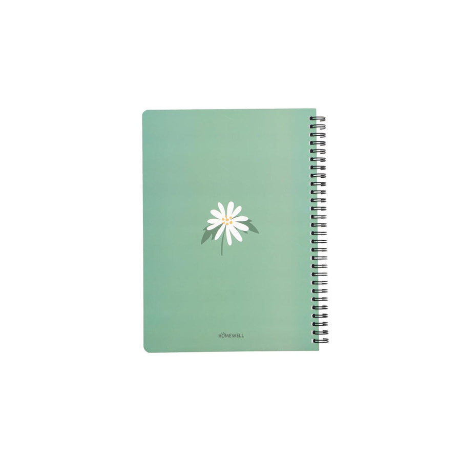Libreta Diseño Flor Verde 25*18 80 Hojas