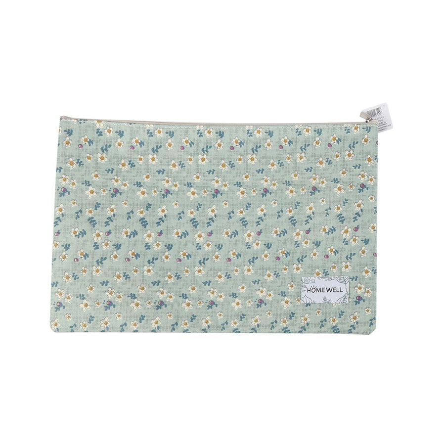 Estuche Cartuchera Celeste Flores