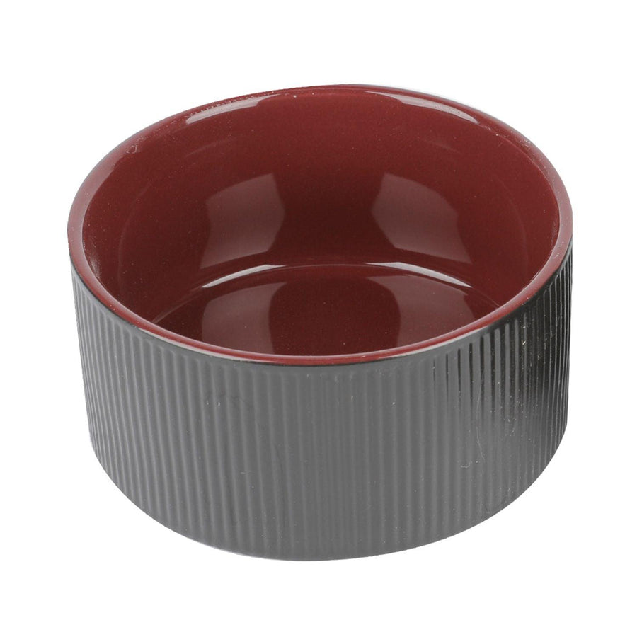 Bowl Pocillo Loza Fondo Rojo 11.5x6cm