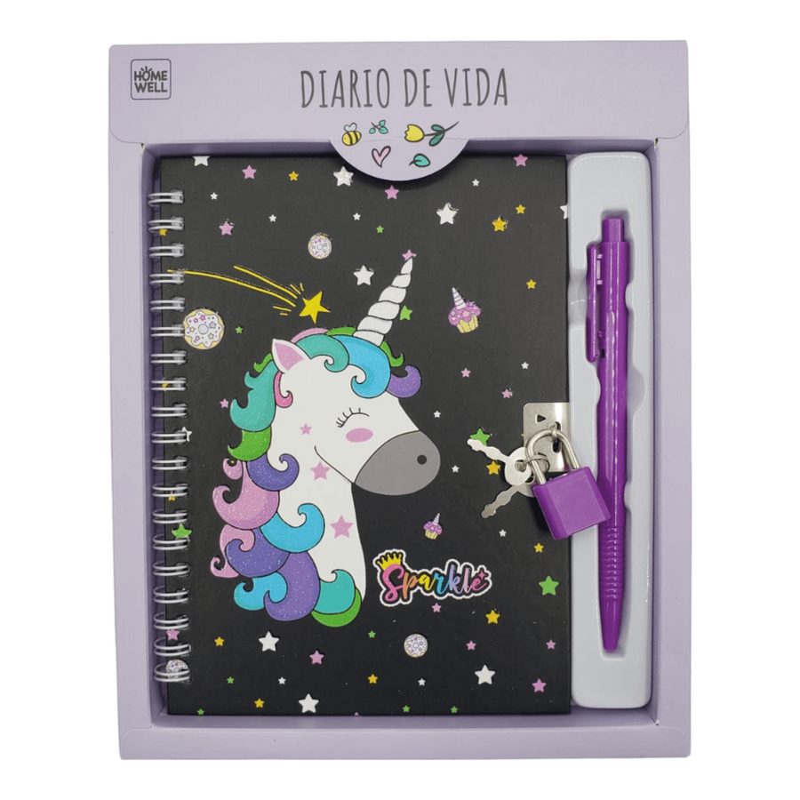 Diario de vida Morado 22x18cm 45 Hojas