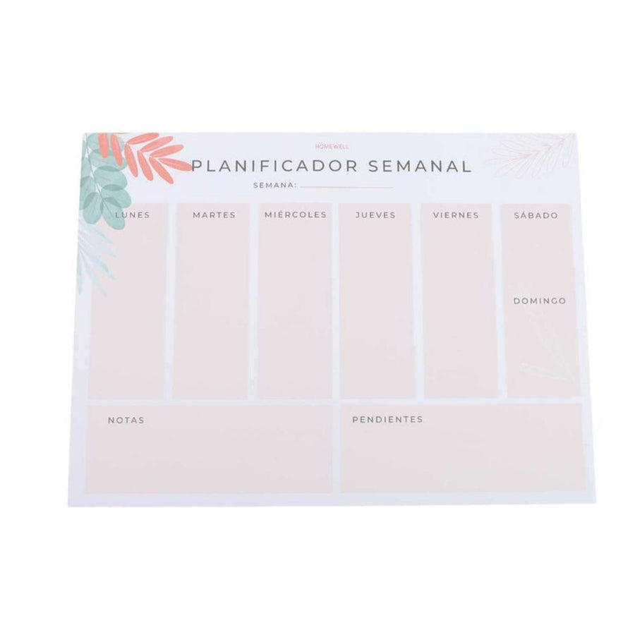 Planificador Semanal Beige Tropical
