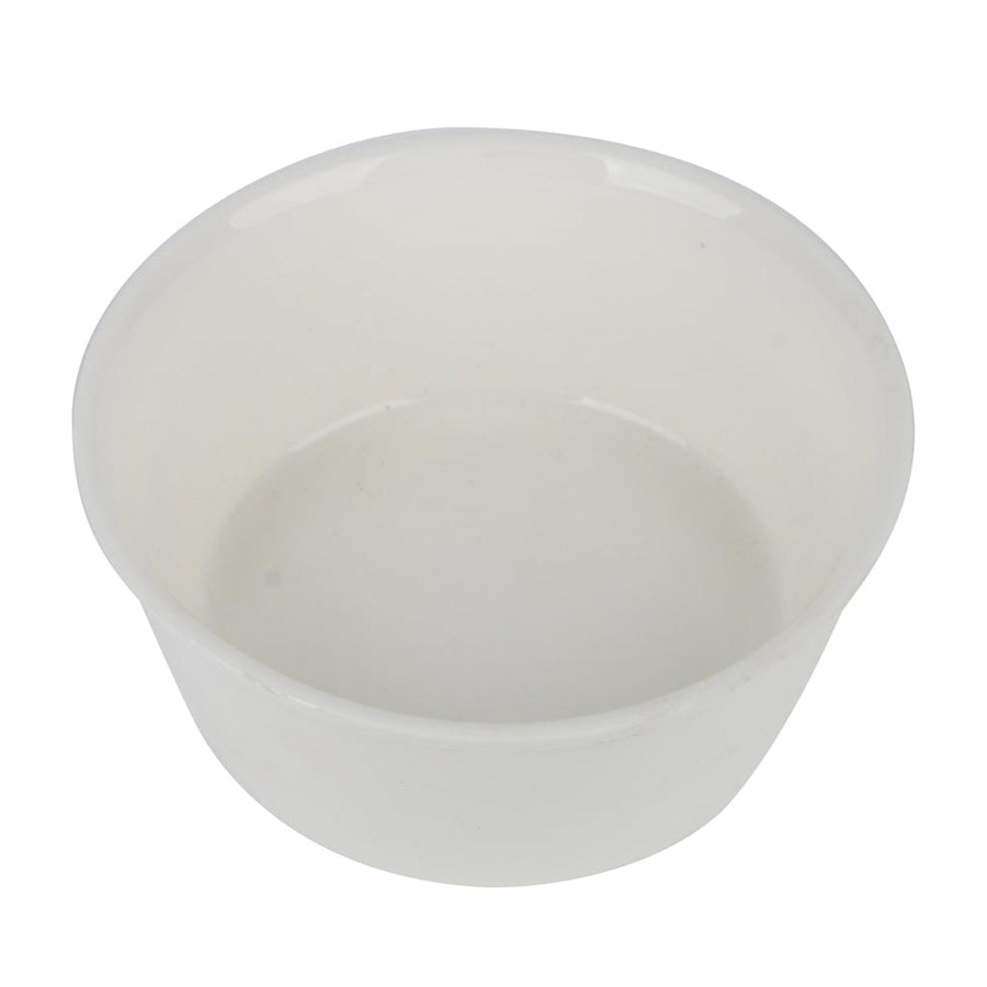 Pocillo Redondo de Loza Blanco 11x5.5cm