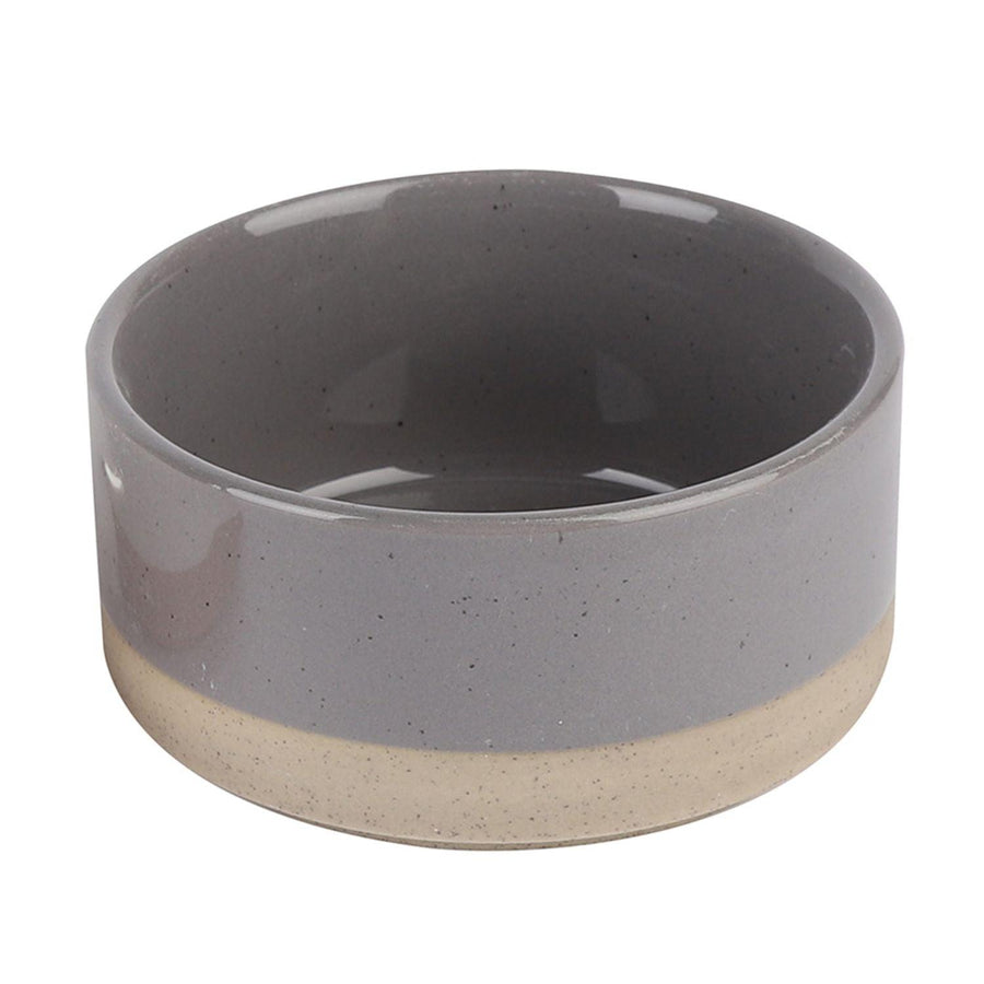 Pocillo Loza Gris 9x4.5cm