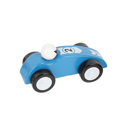 Auto de Madera Azul 13.5x6x6cm