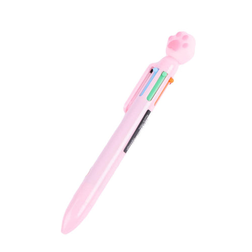 Lapiz Diseño Pata 6 En 1 Rosado