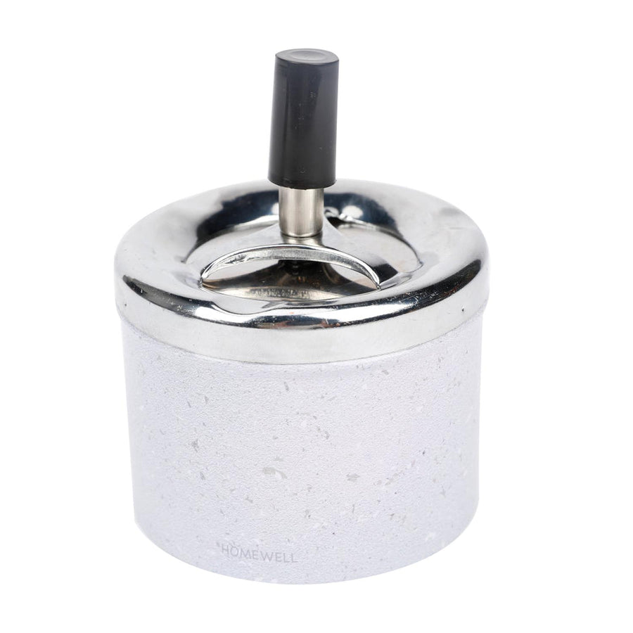 Cenicero de Metal Blanco 9x7cm