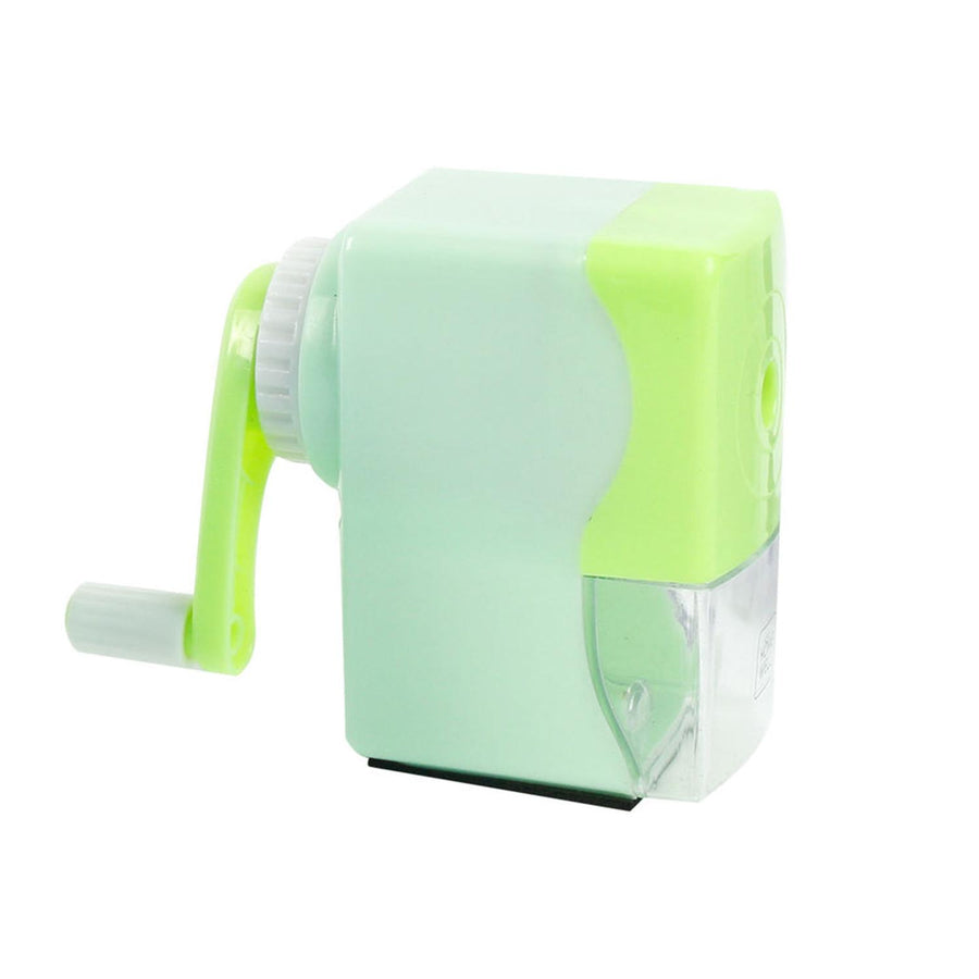 Sacapuntas Verde con Manivela