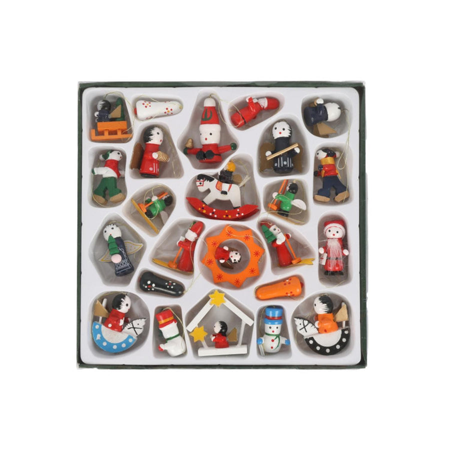 Set Adornos Árbol Navidad 24 x 24 x 2 cm