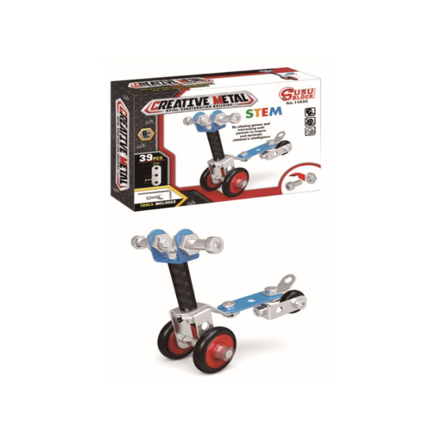 Vehículo Armable de Metal Scooter 3D