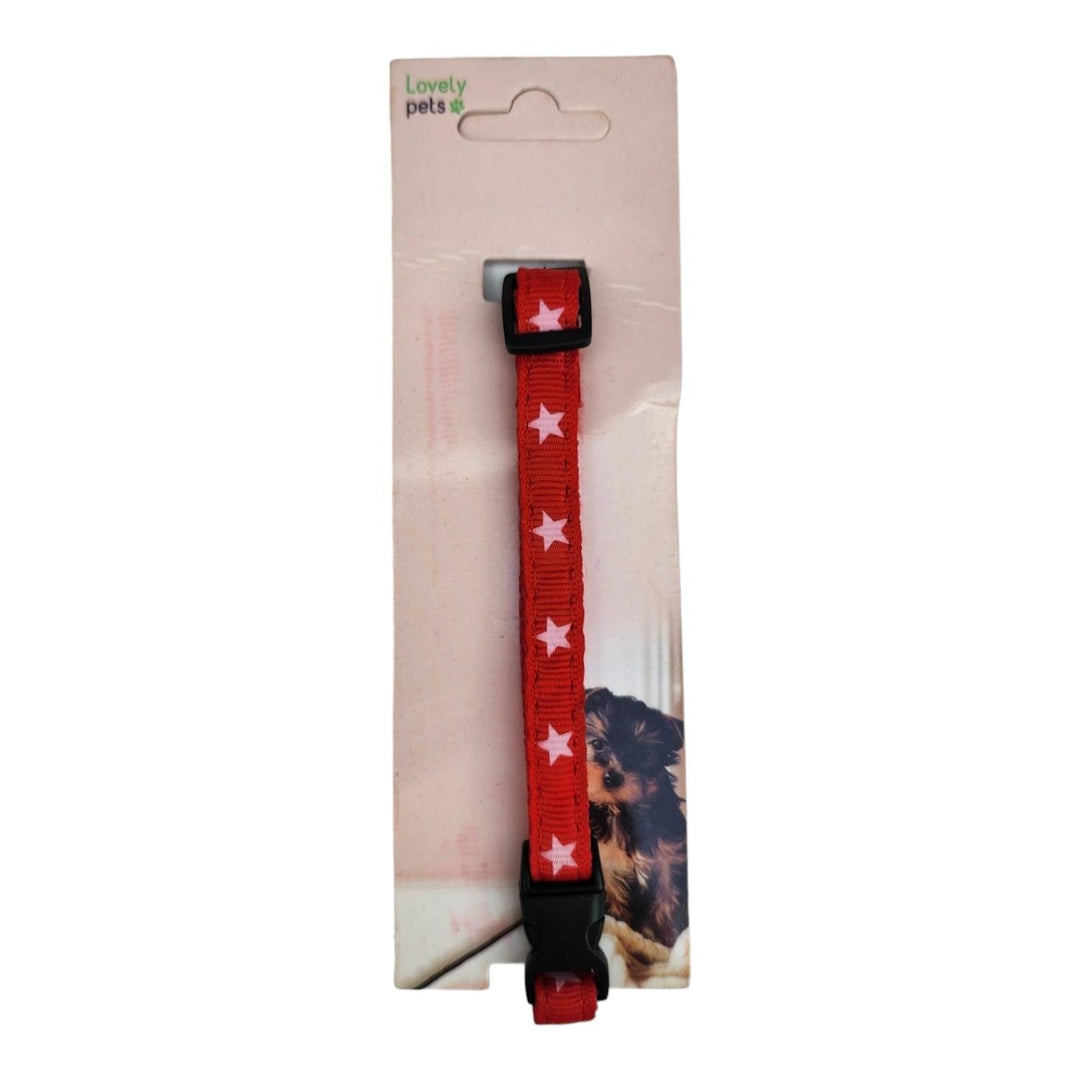 Collar Estrellas Rojo Mascotas 35cm