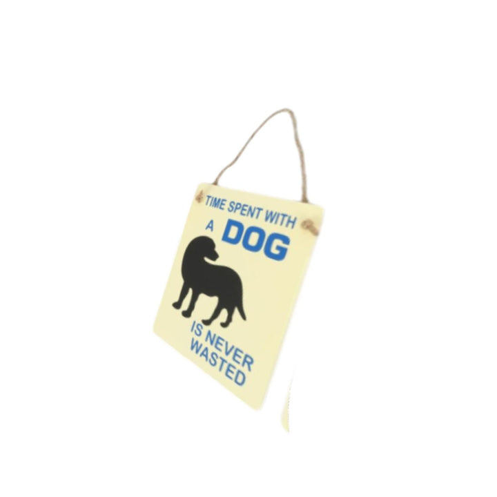 Cartel Madera Deco Mascotas 17x12cms Dog Lover