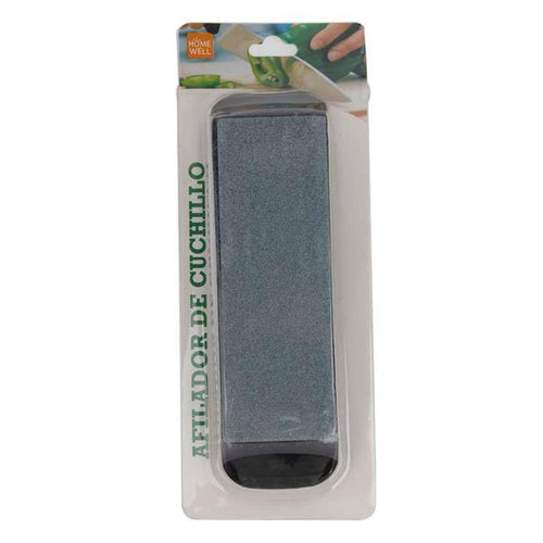 Afilador Cuchillo Piedra con Base 15x5cm Gris