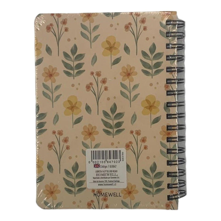 Libreta Beige14.5*10.5 80 hojas