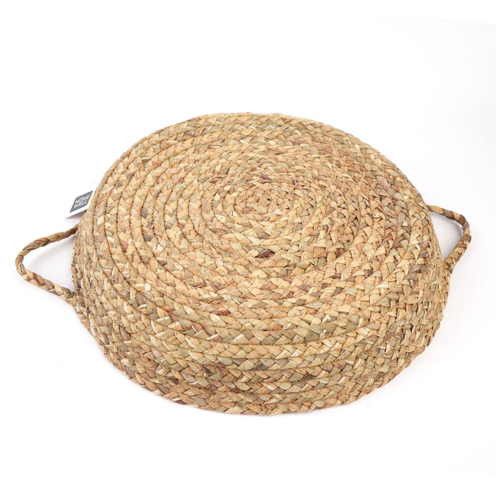 Canasto Cesta Panera Rattan con Agarres 40x40x11.5cm