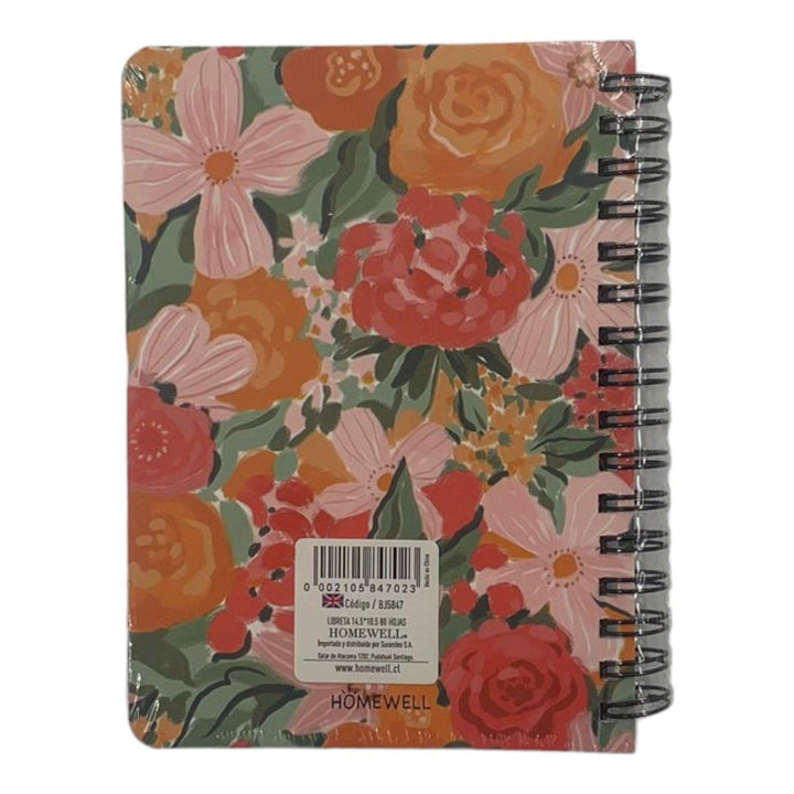 Libreta Naranja14.5*10.5 80 hojas