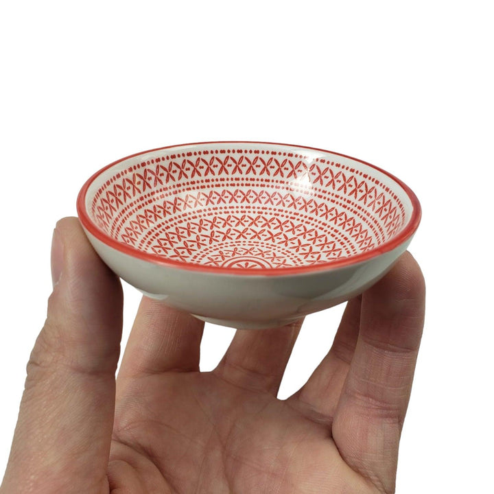 Pocillo Bowl Loza Rojo 8x3cm