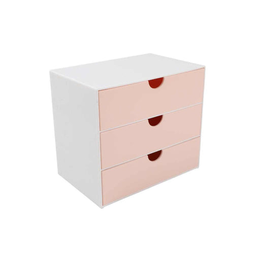 Organizador Con Cajones Rosa
