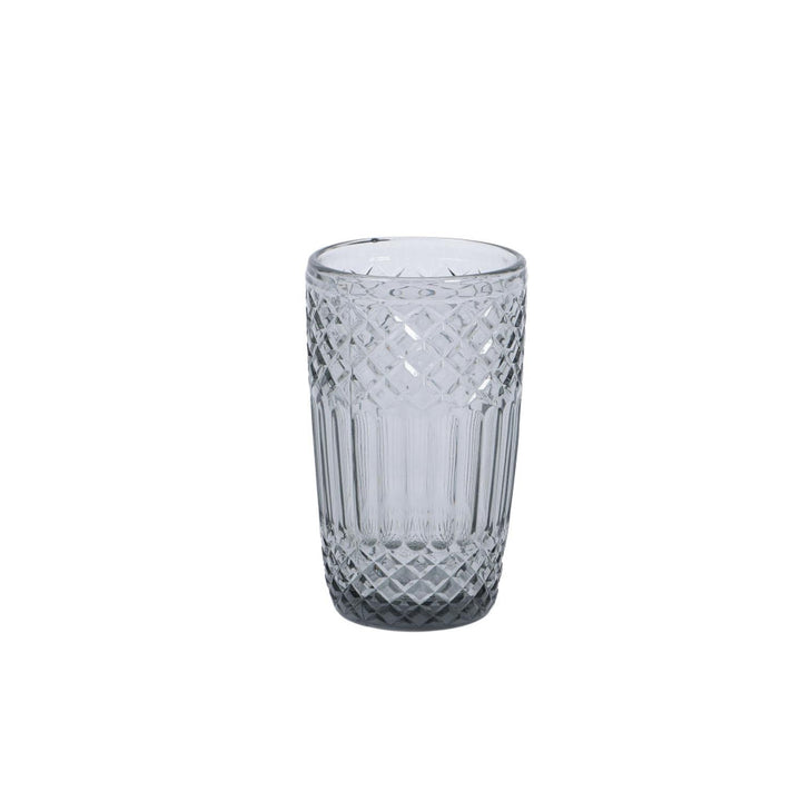 Set 6 Vasos Vidrio Gris 380Ml