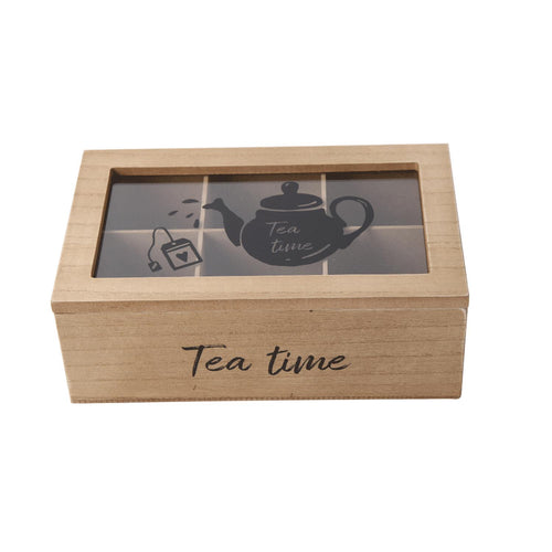 Caja de Té Madera Tea Time
