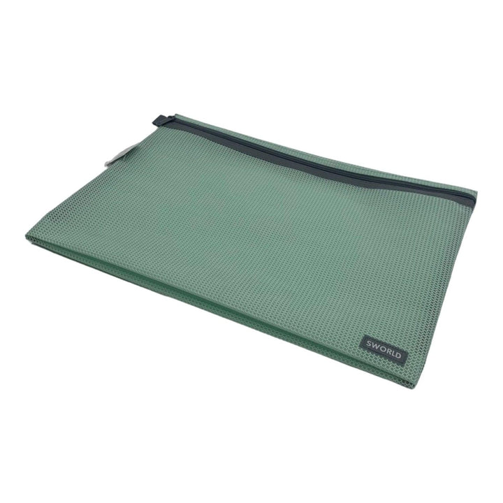 Estuche malla verde 35*24.5cm