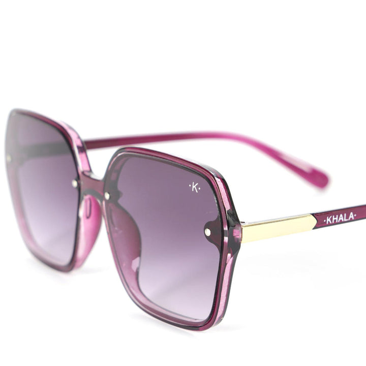 Lentes De Sol Oversize Morado Uv400