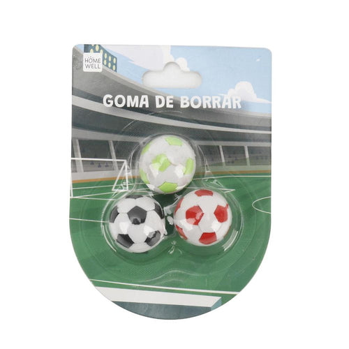 Gomas de Borrar Pelota de Fútbol *3