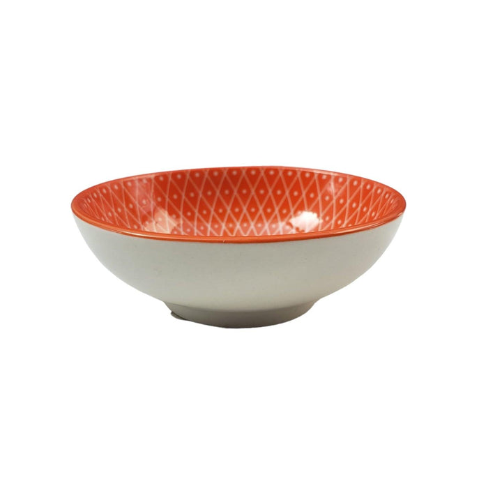 Pocillo Bowl Loza Linea Naranja 8x3cm