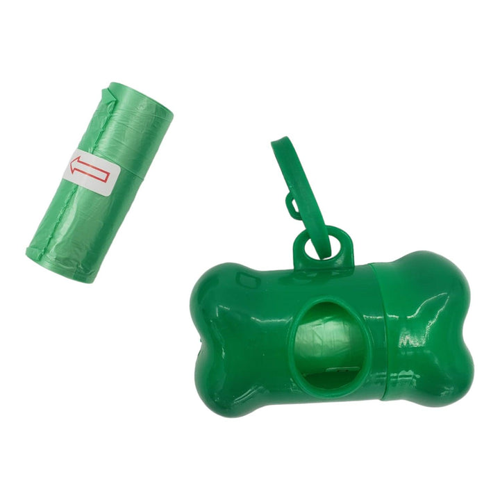 Dispensador Hueso de Bolsas Mascota Verde