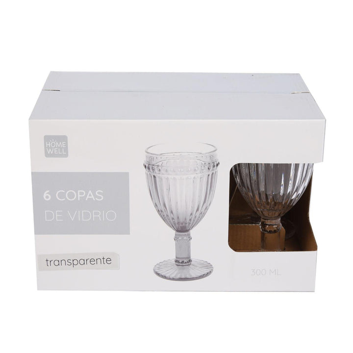 Set 6 Copas Vidrio 300ml