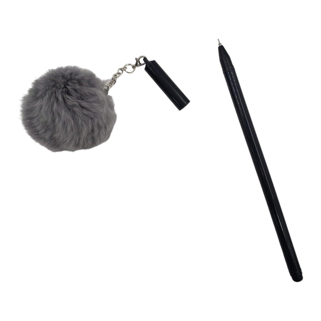 Lapiz Gel Pompom Negro