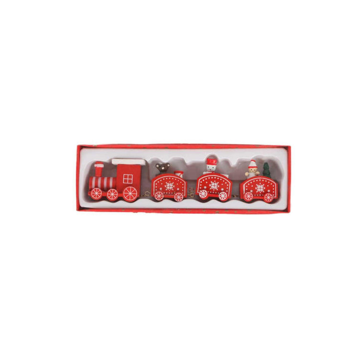 Tren Navideño Decorativo Rojo 21 x 6 cm