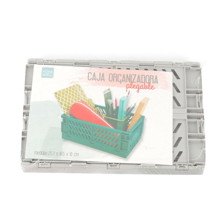 Caja Organizadora Plegable Gris 25.3x16.5x10cm