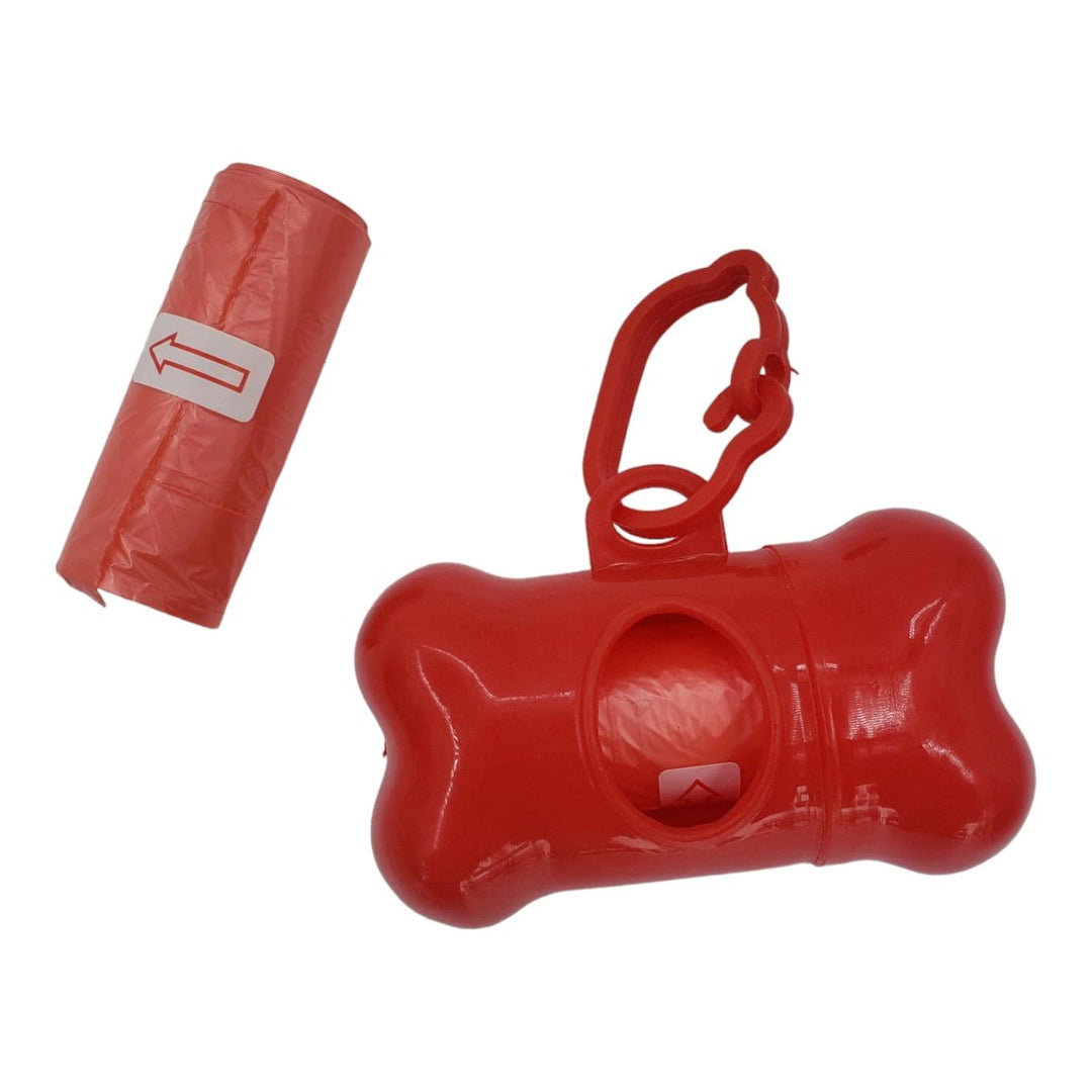 Dispensador Hueso de Bolsas Mascota Rojo