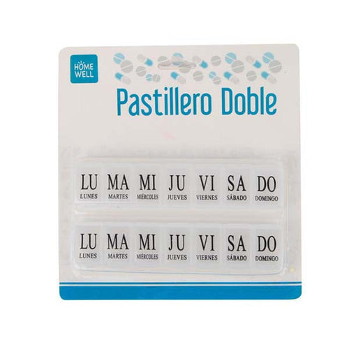 Pastillero Doble Organizador de Medicamentos