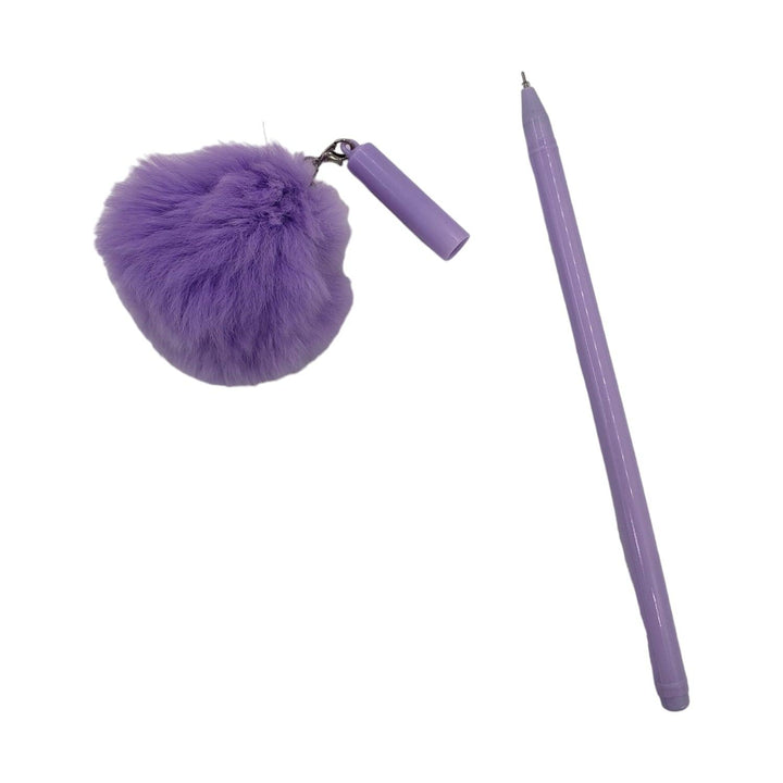 Lapiz Gel Pompom Morado