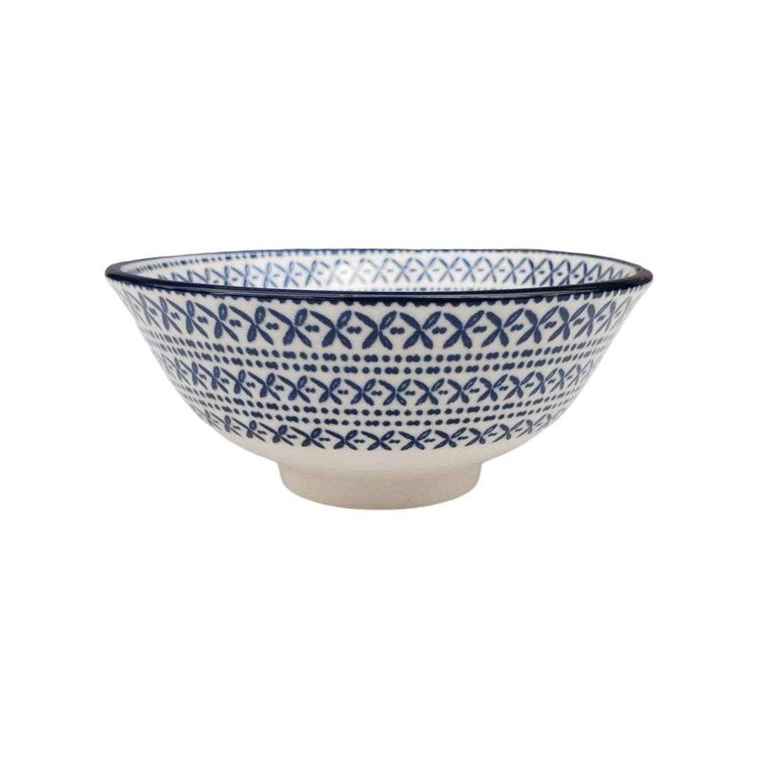 Bowl Pocillo Loza Diseño Azul 9.5x4.5cm