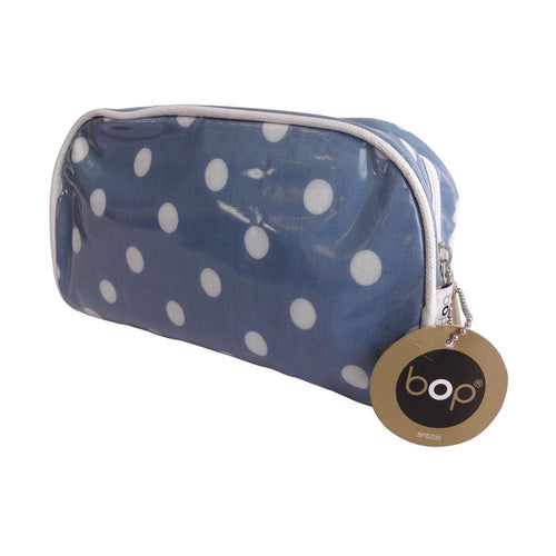 Cosmetiquero Azul Con Puntos Blancos Bop
