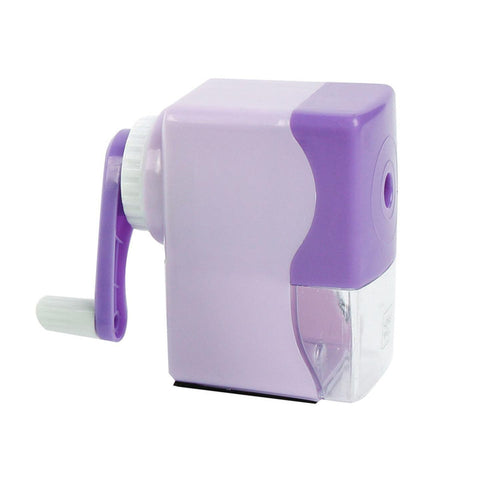 Sacapuntas Morado con Manivela