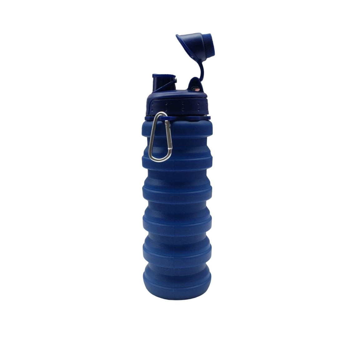 Termo Plegable Silicona Azul 500ml